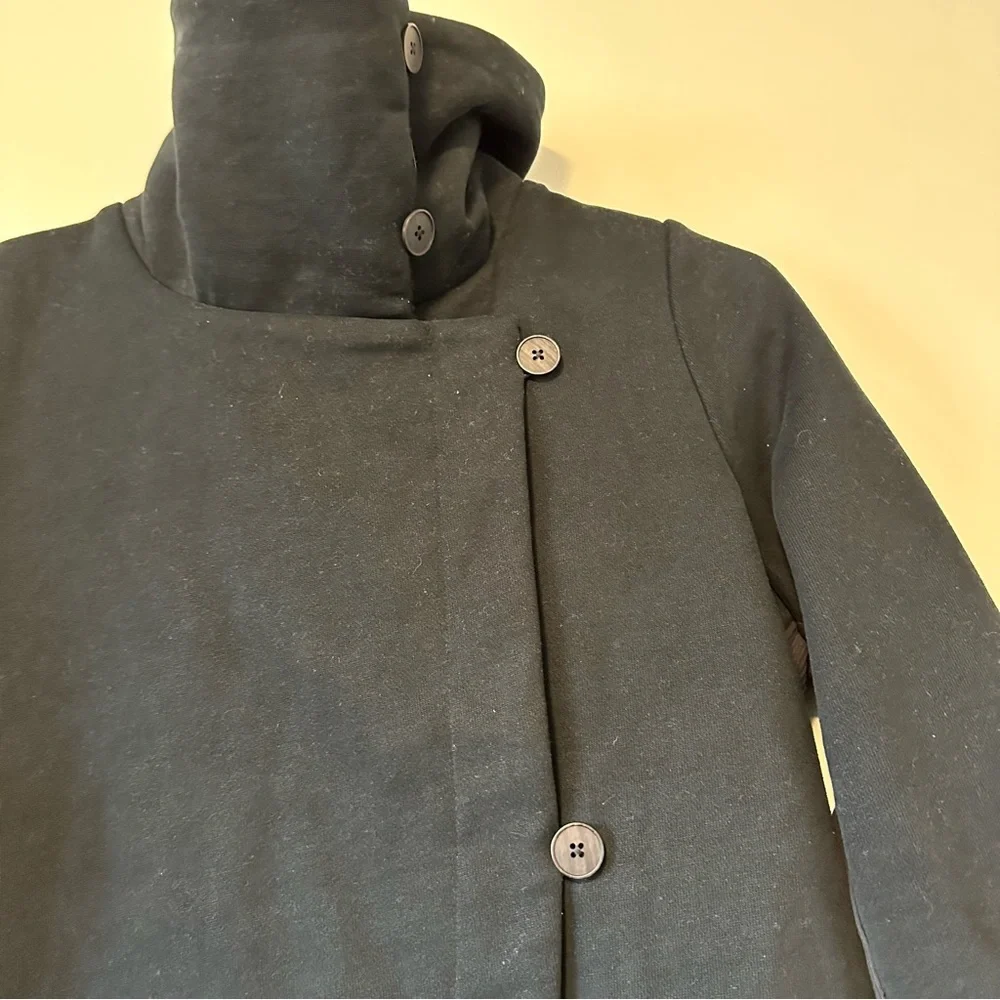 Lululemon Lab Black Yumi Asymmetrical Sweater Wrap New Size 4 - Picture 4 of 13